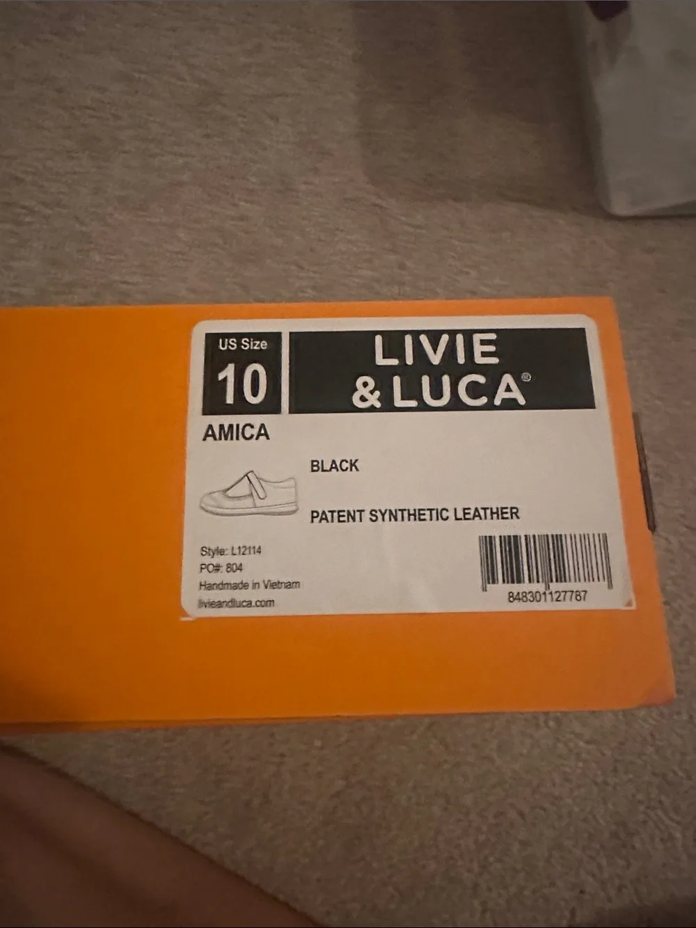 Livie & Luca Black Patent T-Strap Mary Janes with Heart Cutouts